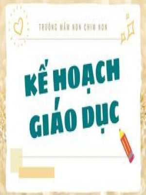 Kế hoạch thực hiện chương trình giáo dục - tuần 1 tháng 01 năm 2022